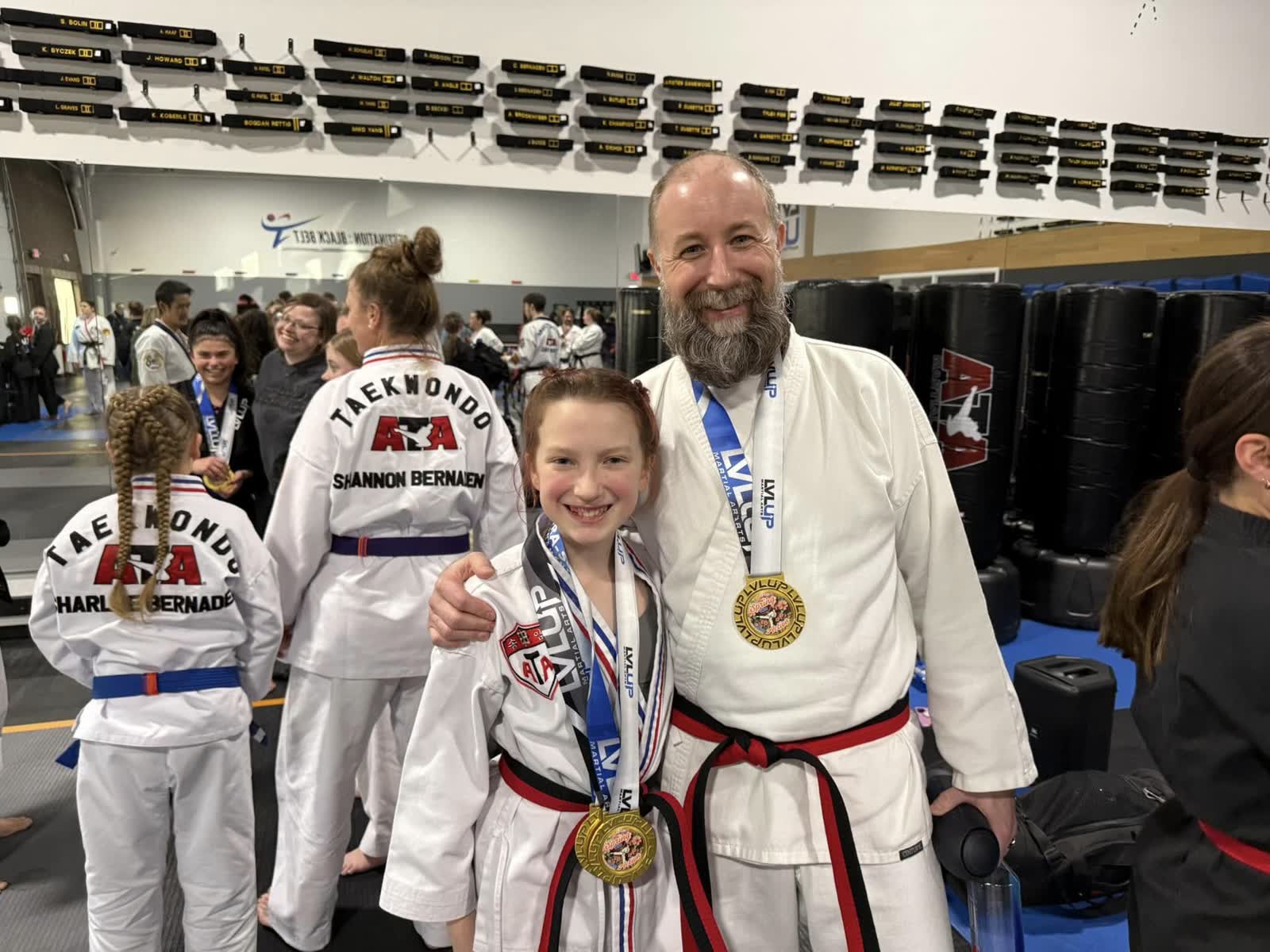 Father and daughter training